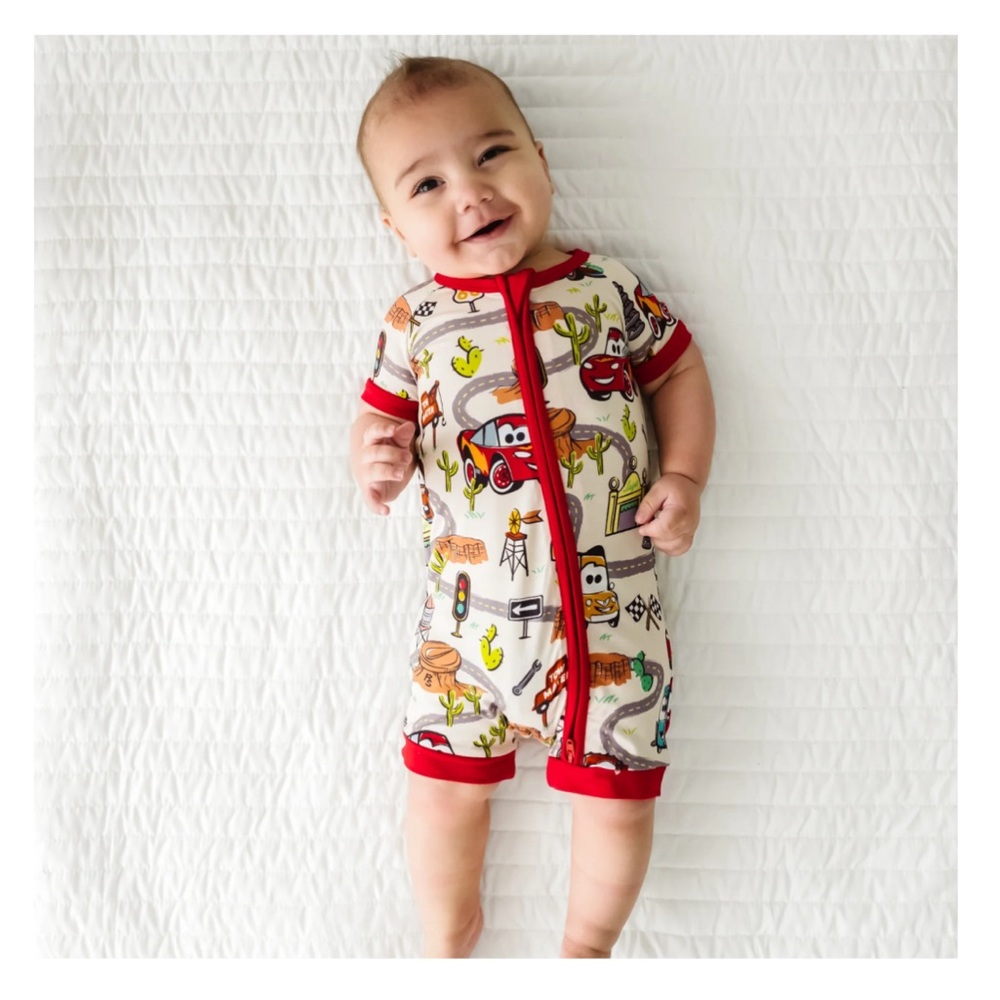 Little Sleepies Disney Pixar Radiator Springs Shorty Zippy in 6-12 and 12-18 M